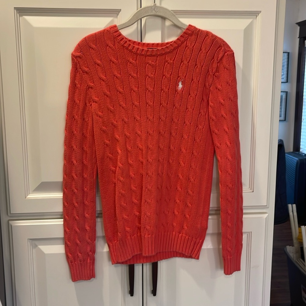 Peach colored Polo sweater